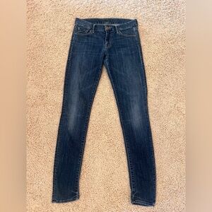 MOTHER Dark Blue Skinny Jeans